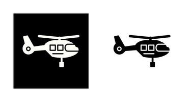 icono de vector de helicóptero