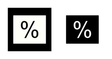 Percentage Vector Icon