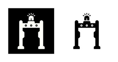 icono de vector de detector de metales