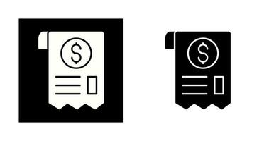 Receipt Vector Icon