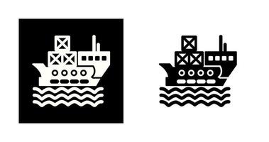 Delivery via Shipping Vector Icon