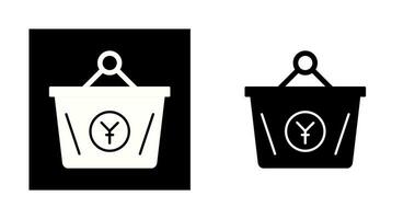 Yen Basket Vector Icon