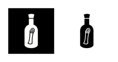 Scroll in Bottle Vector Icon