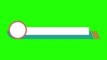 Stylish, Trendy Lower Third Motion Graphics on Green Background 05 video