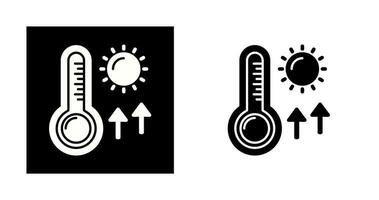 icono de vector de altas temperaturas