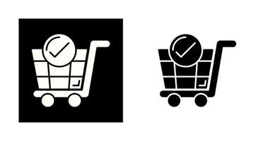 icono de vector de carrito de compras