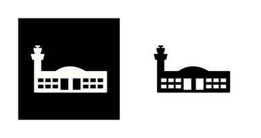 icono de vector de edificio de aeropuerto