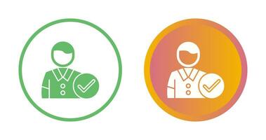 Man Accept Vector Icon