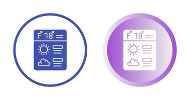 icono de vector de pronóstico