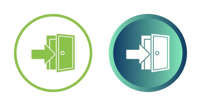 icono de vector de puerta de salida