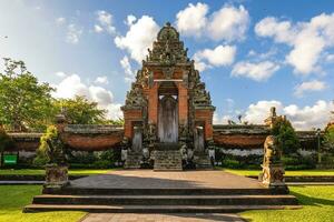 Pura Taman Ayun, a Balinese temple and garden in Mengwi subdistrict in Badung Regency, Bali, Indonesia. photo