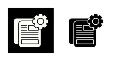 Document Setting Vector Icon