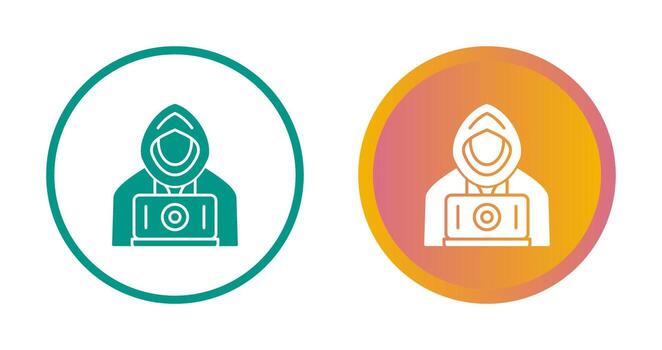 icono de vector de hacker