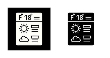 icono de vector de pronóstico