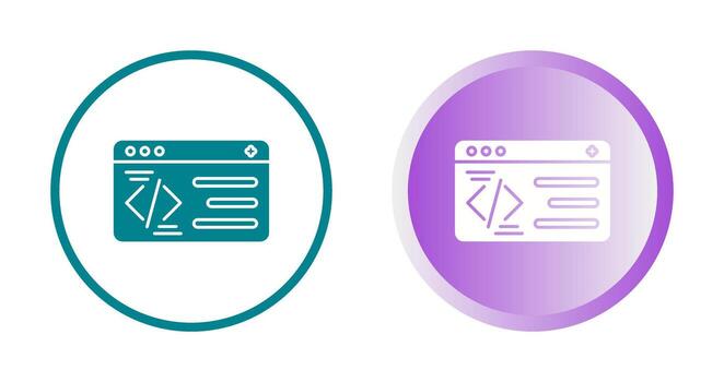 icono de vector de programación