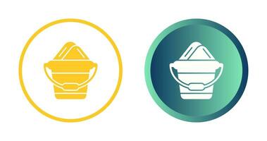 Sand Bucket Vector Icon