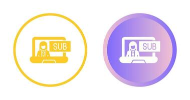 Subscriber Model Vector Icon