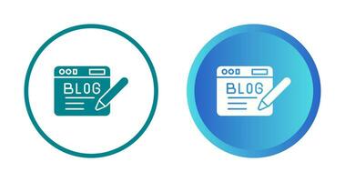 Blog Vector Icon