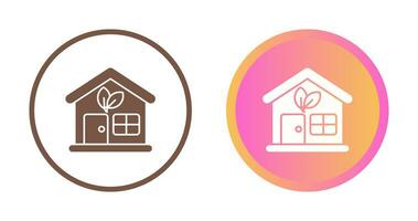 Eco House Vector Icon