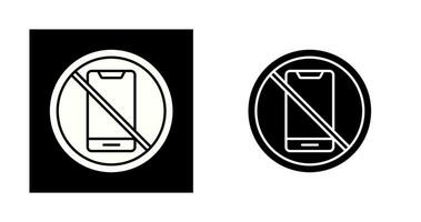 No Cell Phone Vector Icon