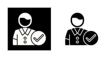 Man Accept Vector Icon