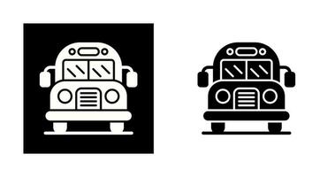 icono de vector de autobús escolar