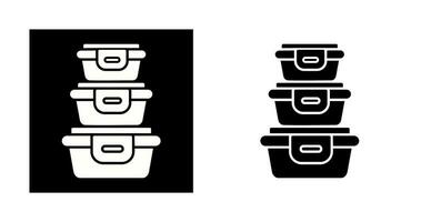 Plastic Food Container Vector Icon