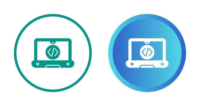 icono de vector de codificación