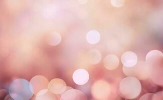 Abstract of bokeh pink pastel background. photo