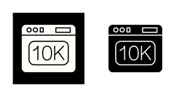 icono de vector de 10k