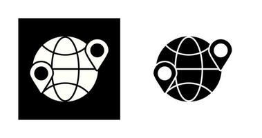 Globe Location Vector Icon