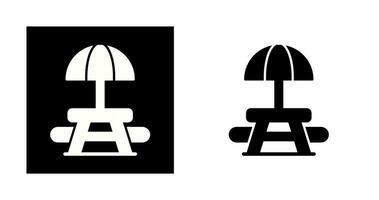 Picnic Table Vector Icon