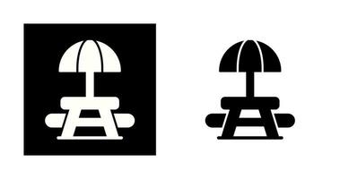 Picnic Table Vector Icon