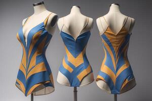 Women's swimsuit on a mannequin. photo