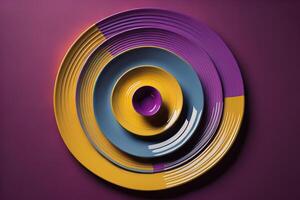 a colorful abstract background with circles and lines. generative ai photo