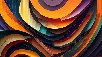 Abstract colorful background with curved lines. illustration. photo
