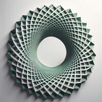 Abstract geometric shapes in the form of spirals. photo