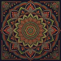 Mandala. Ethnic decorative element. Hand drawn backdrop. Islam, Arabic, Indian, ottoman motifs. Boho style. photo