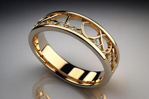 The beauty wedding ring. photo