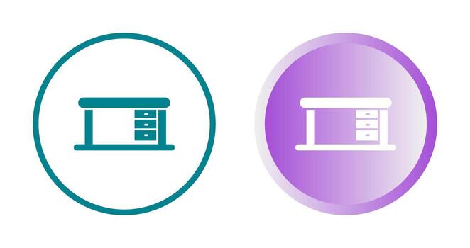 icono de vector de mesa