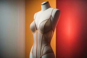 sensual lencería en un maniquí. ai generativo foto