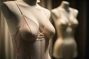 Sensual lingerie on a mannequin. ai generative photo