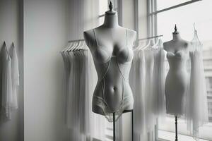 Sensual lingerie on a mannequin. ai generative photo