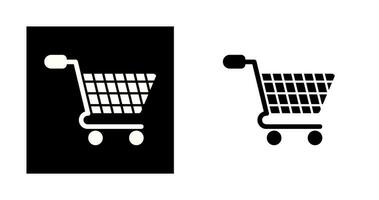 icono de vector de carrito de compras