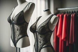 sensual lencería en un maniquí. ai generativo foto