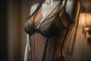 Sensual lingerie on a mannequin. ai generative photo