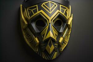 Mardi Gras mask isolated on solid color background. ai generative photo