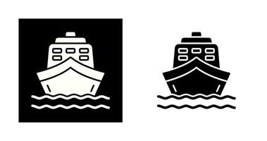 icono de vector de barco