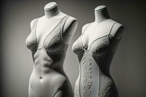 Sensual lingerie on a mannequin. ai generative photo