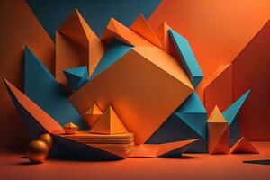abstract background with colors, creative Design. ai generated photo